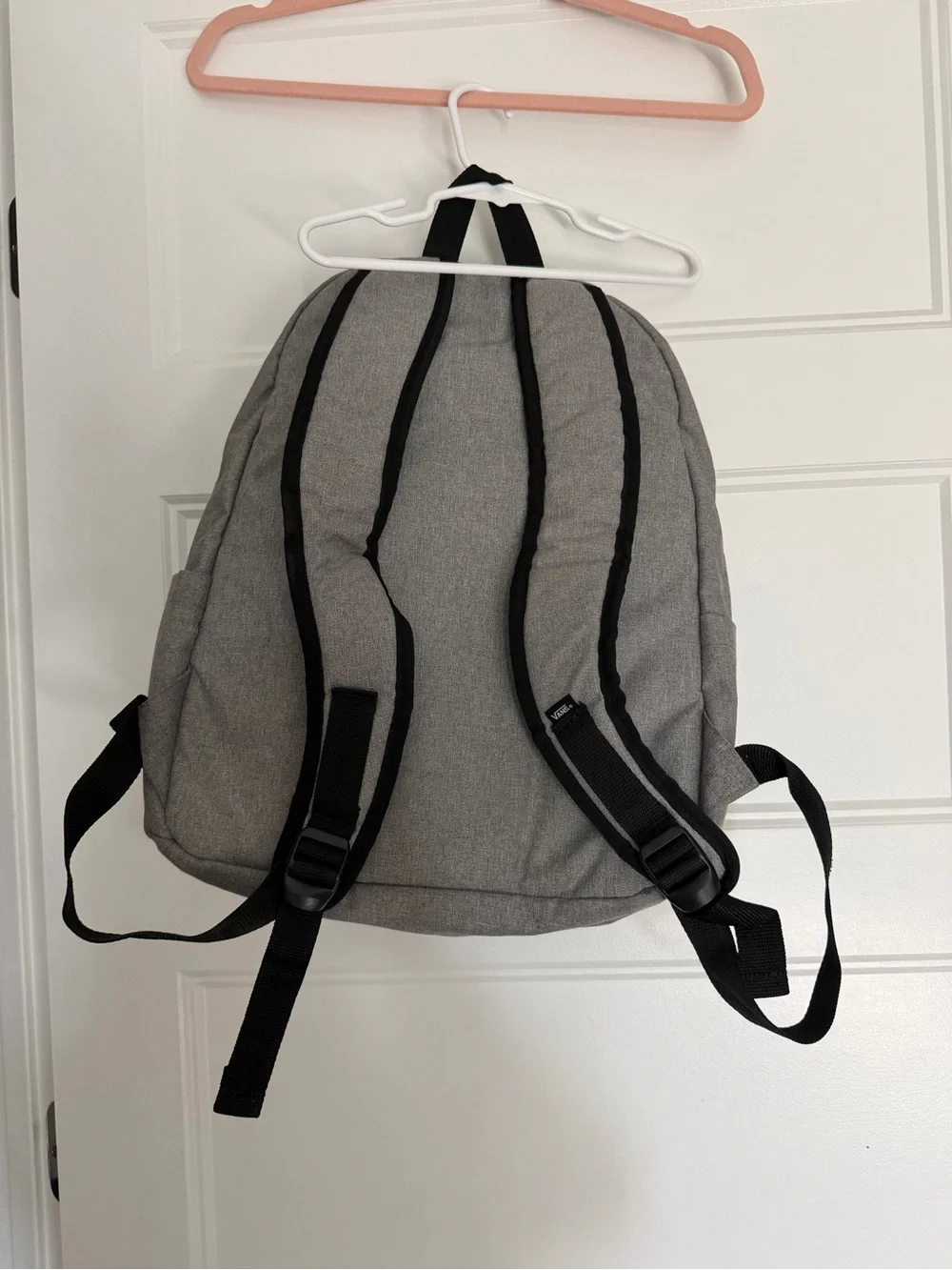 Vans Gray Backpack Laptop Sleeve Checkered Lining NWOT